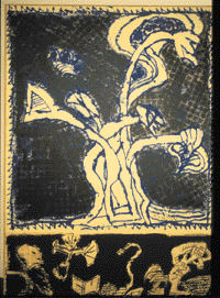 Alechinsky: Travaux invisibles, 
127x89 cm (1990)