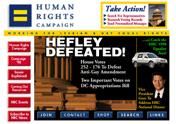 Human Rights Campaign website