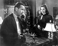 Humphrey Bogart en Lauren Bacall in 'The Big Sleep'