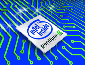 Logo Pentium III chip