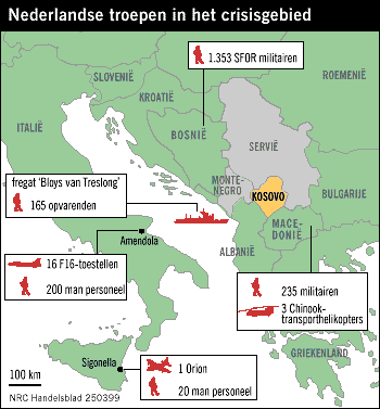 Nederlandse troepen in crisisgebied