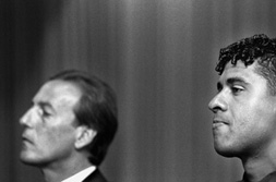 Rijkaard en Neeskens (Foto: NRC Handelsblad, Robert Vos)