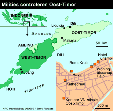 Milities controleren Oost-Timor