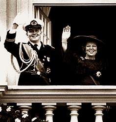 Koningin Beatrix en prins Willem Alexander