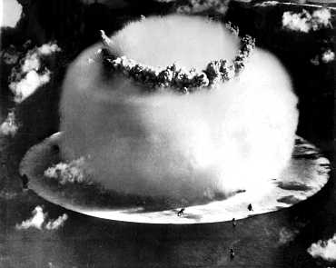 Ontploffing van de atoombom. (Foto: Associated Press)