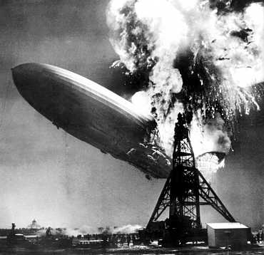 De brandende Hindenburg